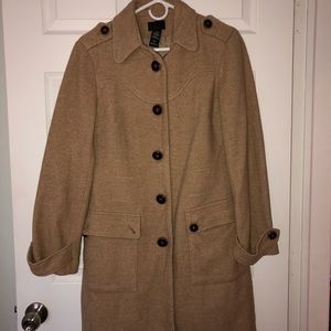 Brown Button Down Coat
